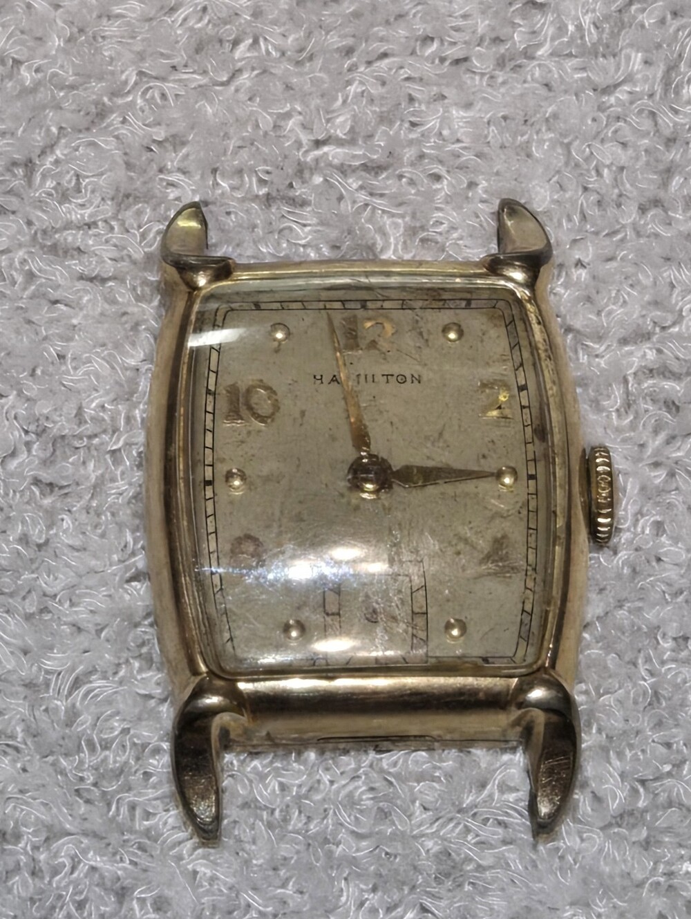 10KT Gold Filled Hamilton Watch Face